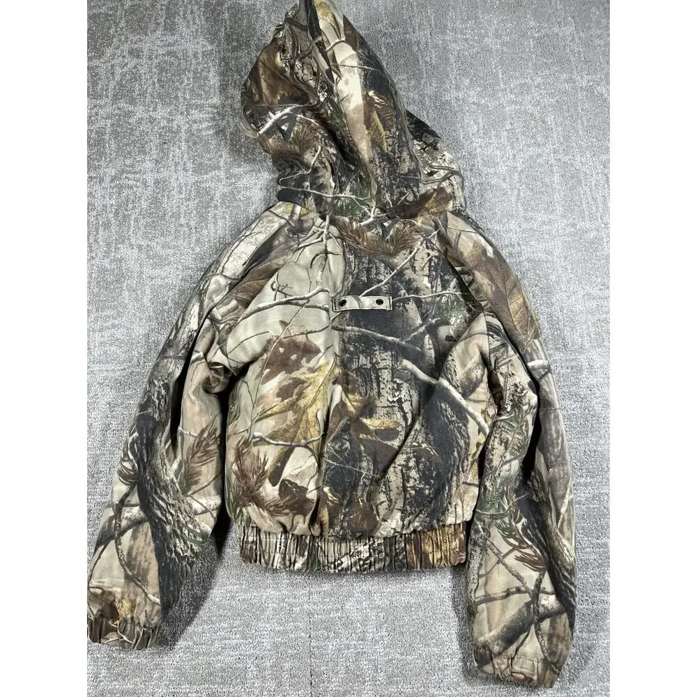 Russell Outdoors Youth Camo Outdoor Hunting Jacket Size 6-8 Small